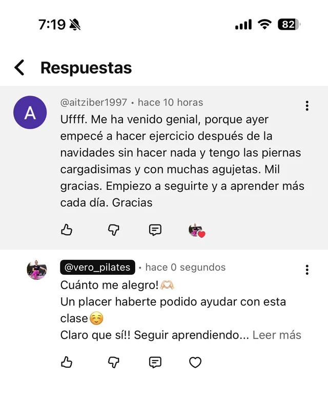 Comentario real de un seguidor en redes