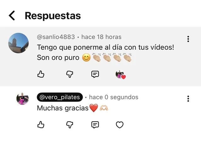Comentario real de un seguidor en redes